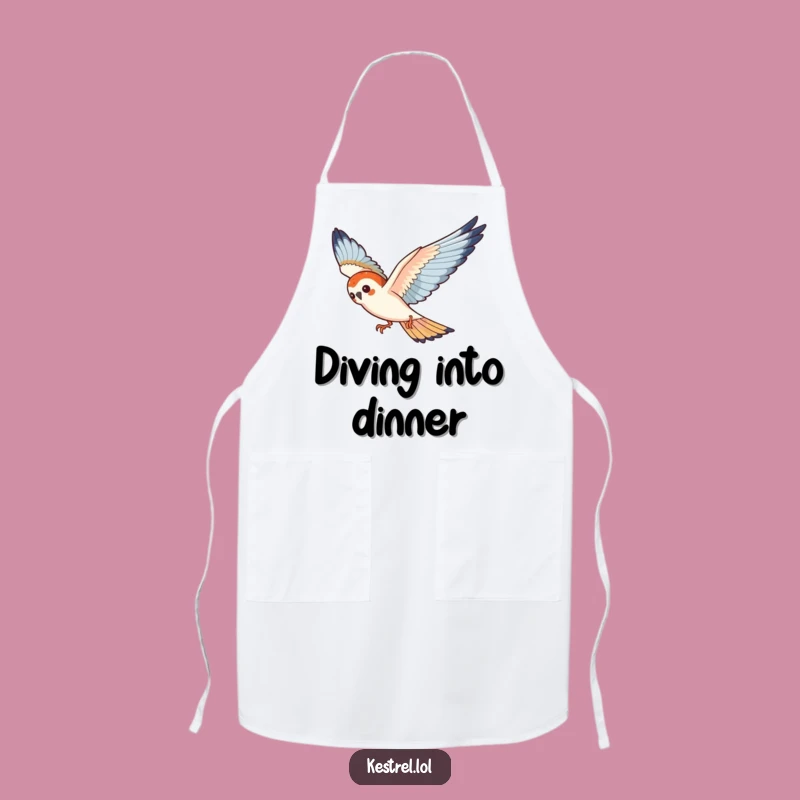 Funny Kestrel Apron - Playful Cooking In Mid-Air