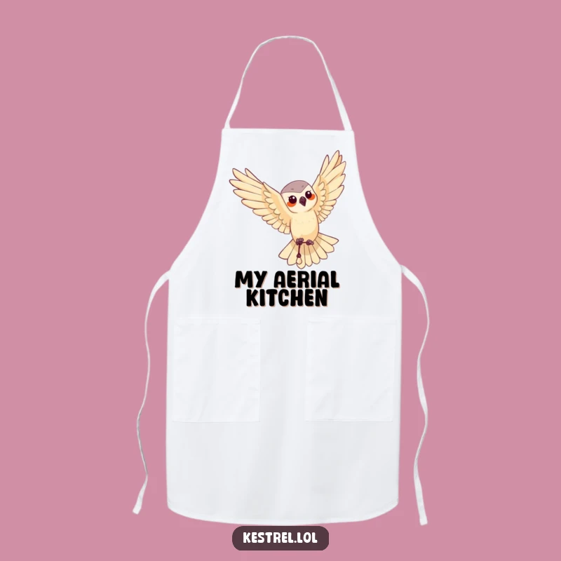 Funny Kestrel Aerial Apron: Cook with Precision and Style!