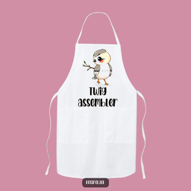 Funny Kestrel Apron: Busy Chef Bird - Perfect Kitchen Gift