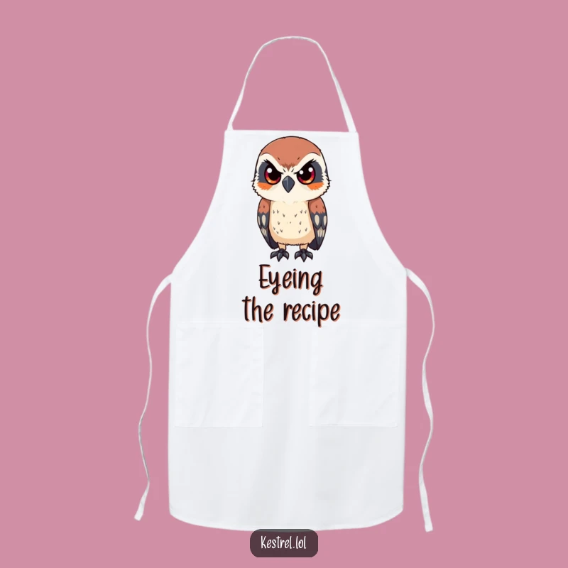 Funny Kestrel Apron: Kitchen Fun with a Focused Bird Design for Chefs