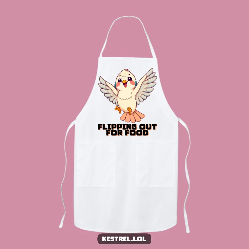 Funny Kestrel Apron: Playful Chef for Kitchen & Bird Fans