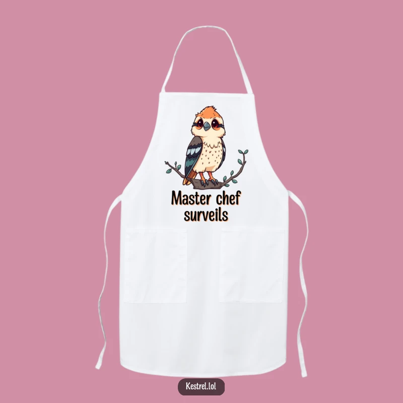 Funny Kestrel Apron: Proud Chef's Observation Tool, Humorous Kitchen Gift