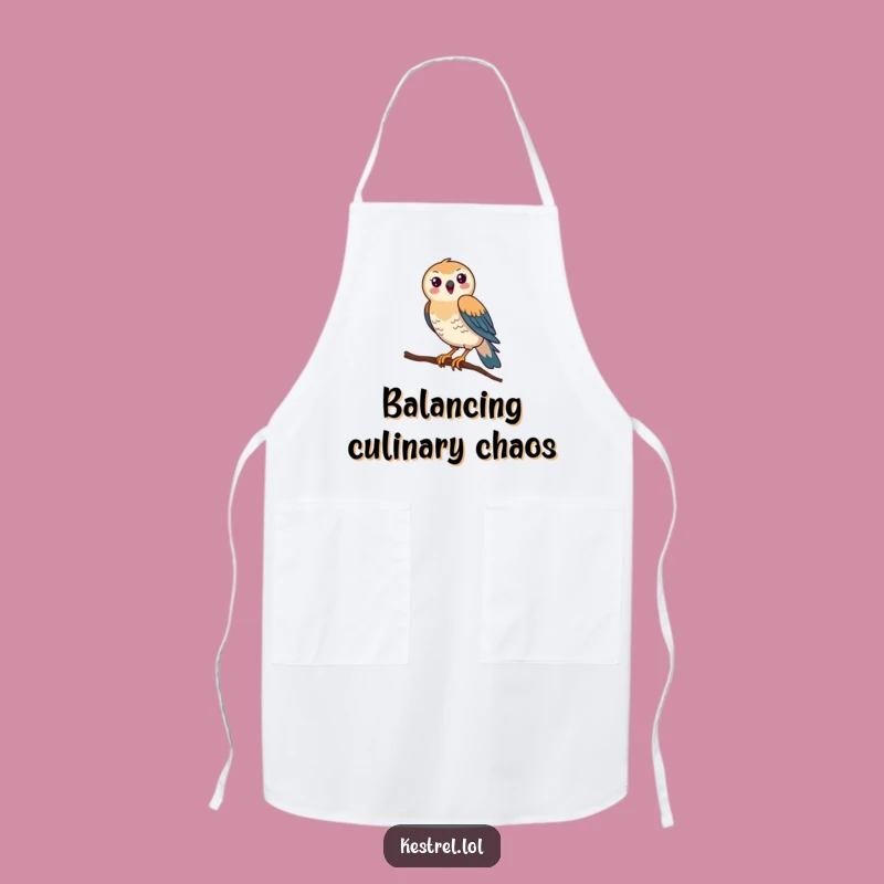Funny Kestrel Balance Apron: Comical Kitchen Wear, Hilarious Chef Gift Funny Gift