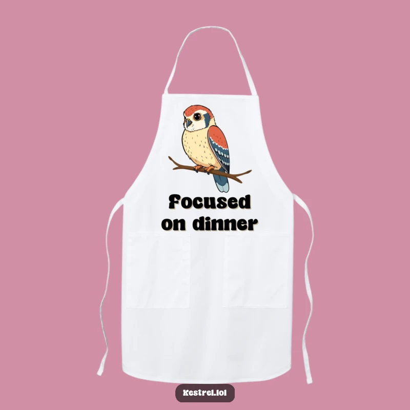Funny Kestrel Focus Apron: Cook with Precision and Style!