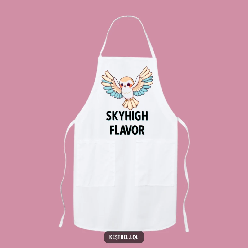 Funny Kestrel Glide Apron: Chef Kestrel's Effortless Cooking, Fun Gift!