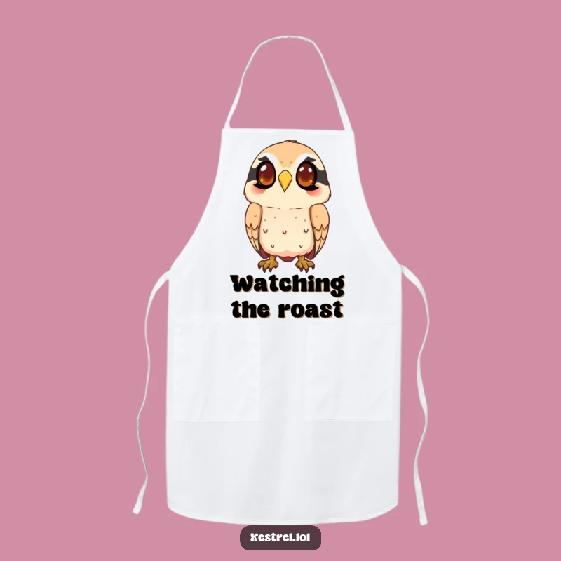 Funny Kestrel Watching Apron - Kitchen Character Wear for Observant Cooks