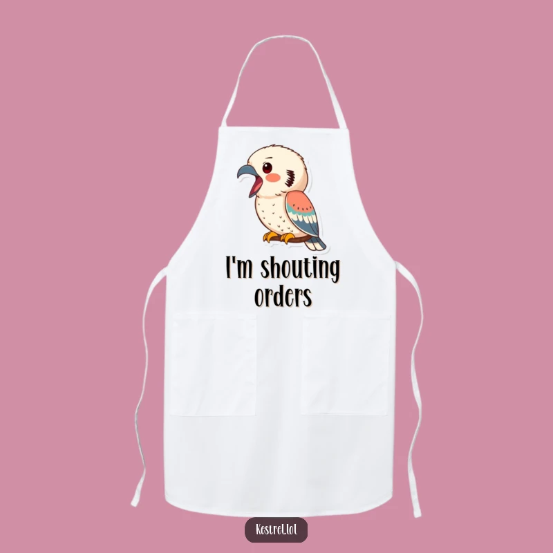 Funny Kestrel Calling Apron - Cook Up a Storm with Avian Amusement