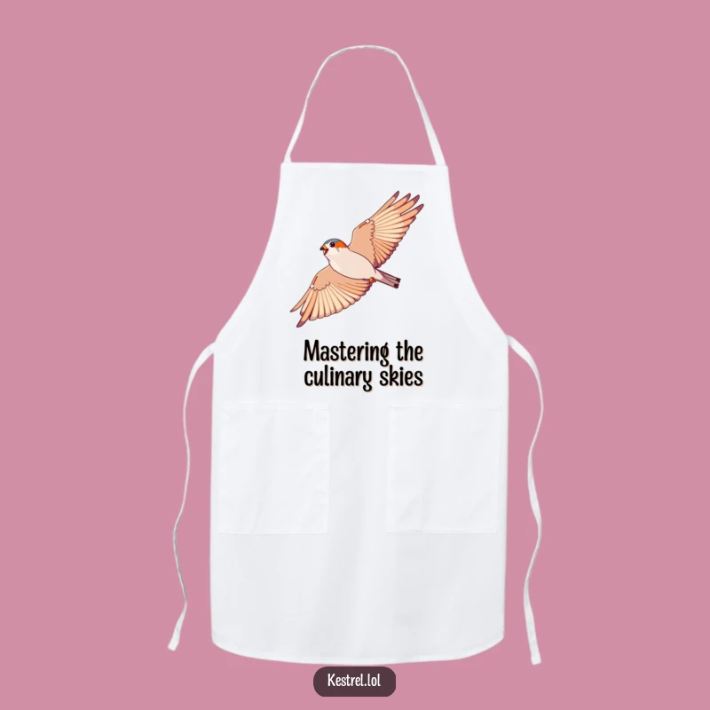 Funny Kestrel Apron: Soaring Chef's Style, Unique Kitchen Gift