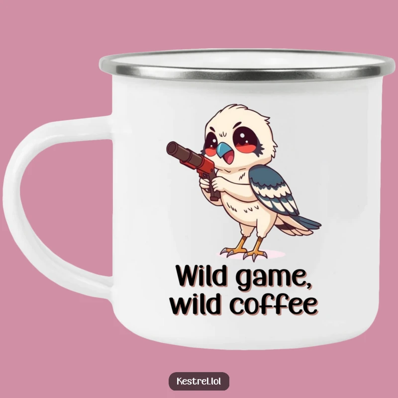 Funny Kestrel Hunting Camping Mug - Fuel Your Adventures with Focus!