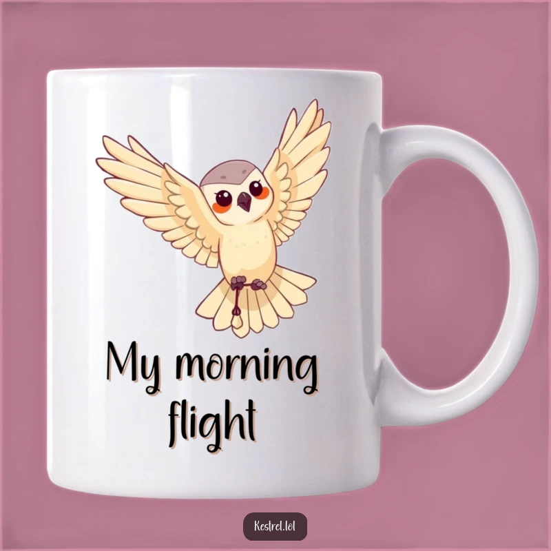 Funny Kestrel Aerial Mug: Soar Through Your Day with Style!
