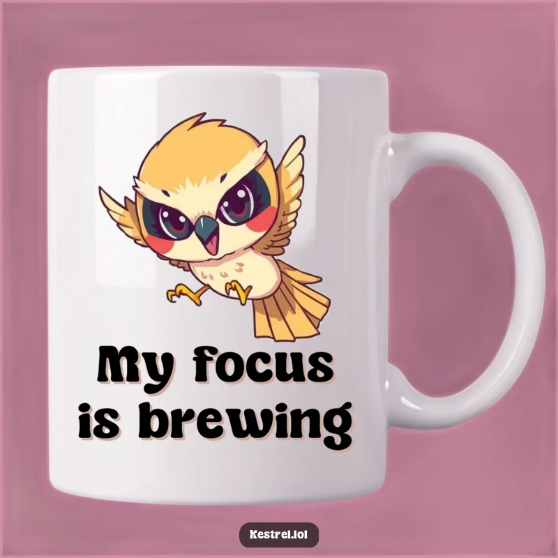 Funny Kestrel Dive Mug - Focused Intensity Hunter Gift