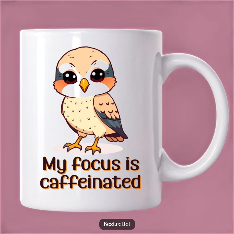 Funny Kestrel Mug - Sharp Eyes, Cheerful Hunter Gift