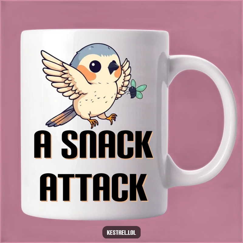 Kestrel Catch Mug: Funny Gift for Bird Watchers & Insect Hunters