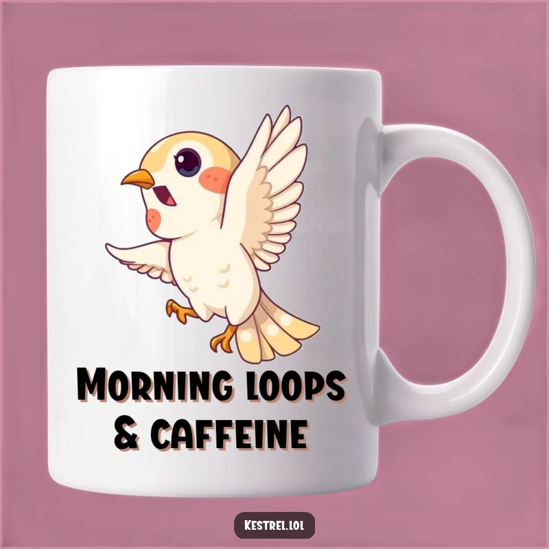 Funny Kestrel Loop T-Shirt - Hilarious Bird Art Gift for Aviation Fans