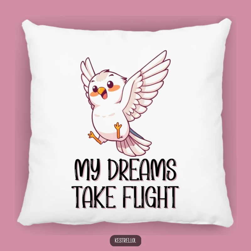 Funny Kestrel Trick Pillow - Comfy & Joyful Bird Accent Gift