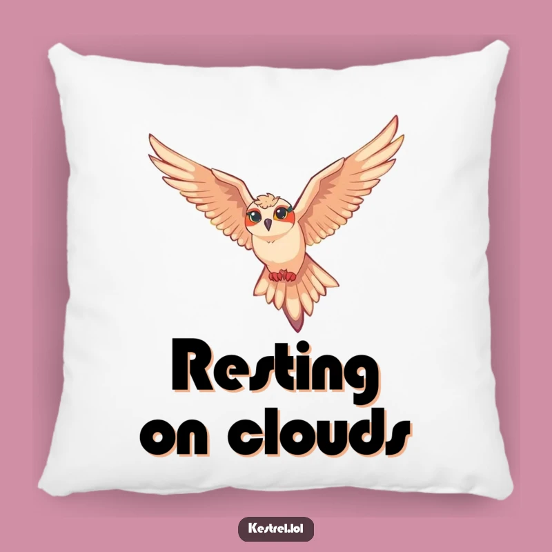 Funny Soaring Kestrel Pillow: Cozy Comfort and Effortless Gliding