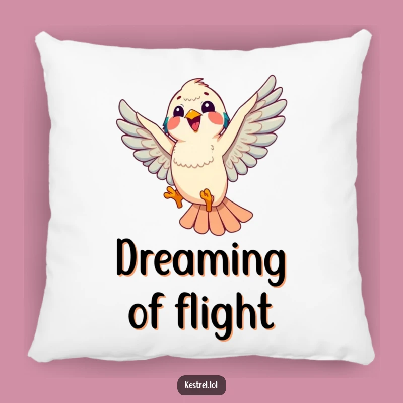 Playful Kestrel Pillow: Funny Comfort for Joyful Spaces