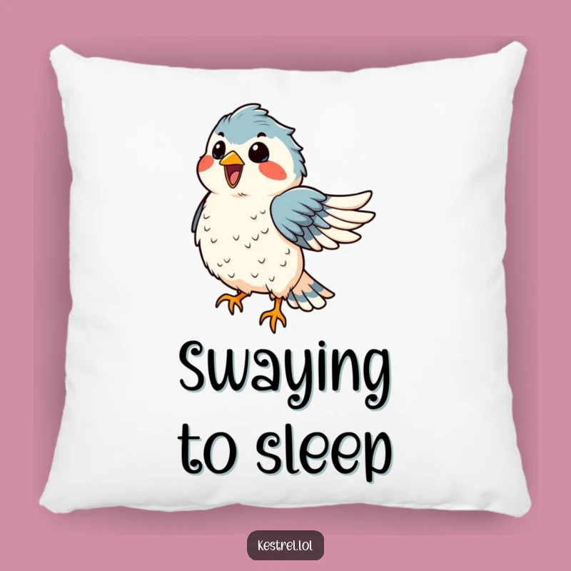 Funny Kestrel Dance Pillow: Snuggle Up with Windy Cheer!