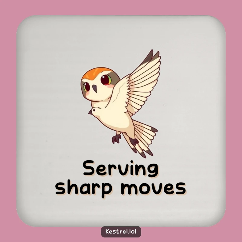 Funny Kestrel Banking Coasters - Protect Your Surfaces with Agile Style