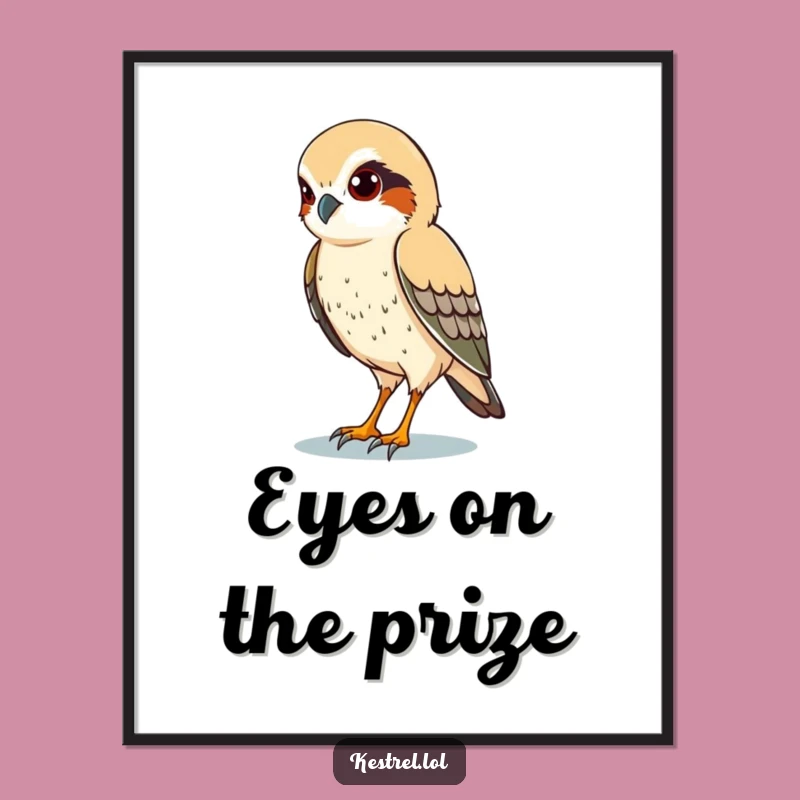 Funny Kestrel Eyes Poster: Wall Art That Sees It All!