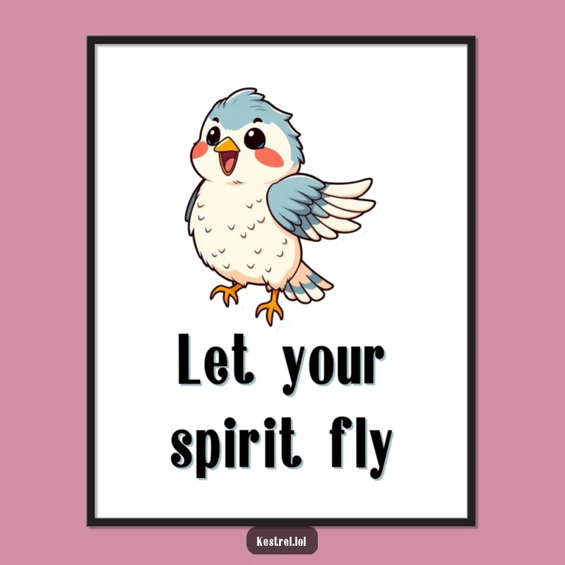 Funny Kestrel Dance Poster: Bring Windy Joy to Your Walls!