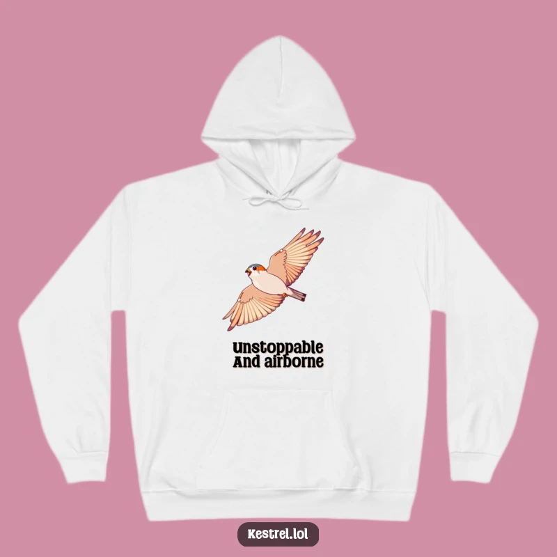 Cozy Funny Kestrel Hoodie: Soaring Design, Warm Gift