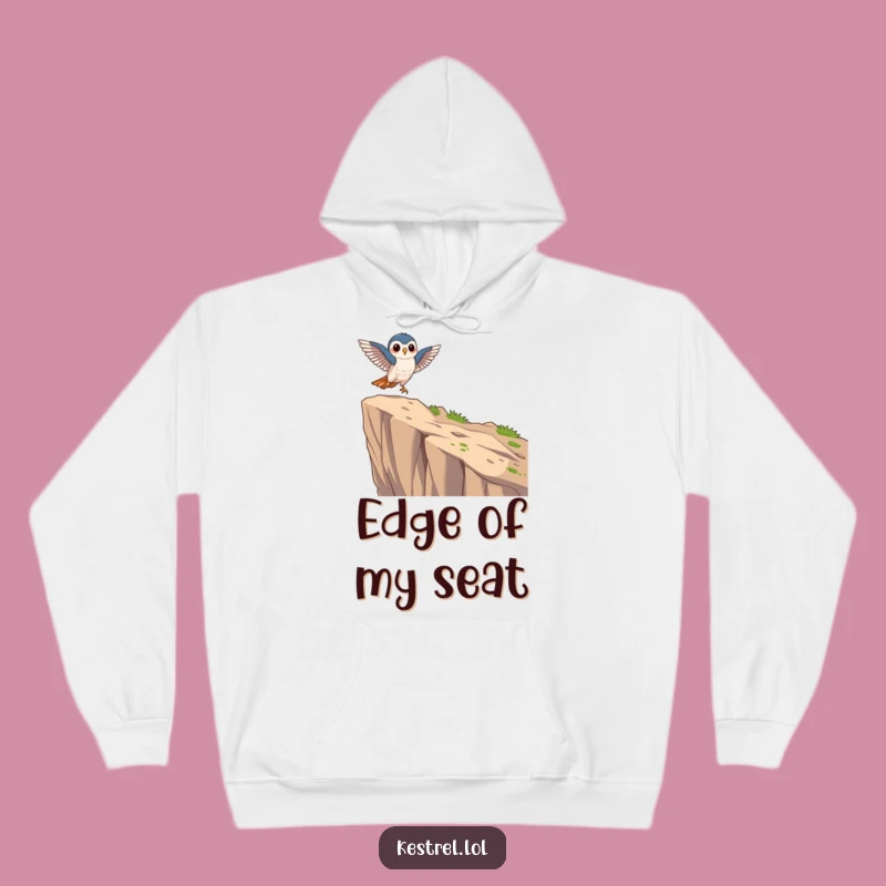 Funny Focused Kestrel Hoodie: Cozy Precision, Graceful Landing