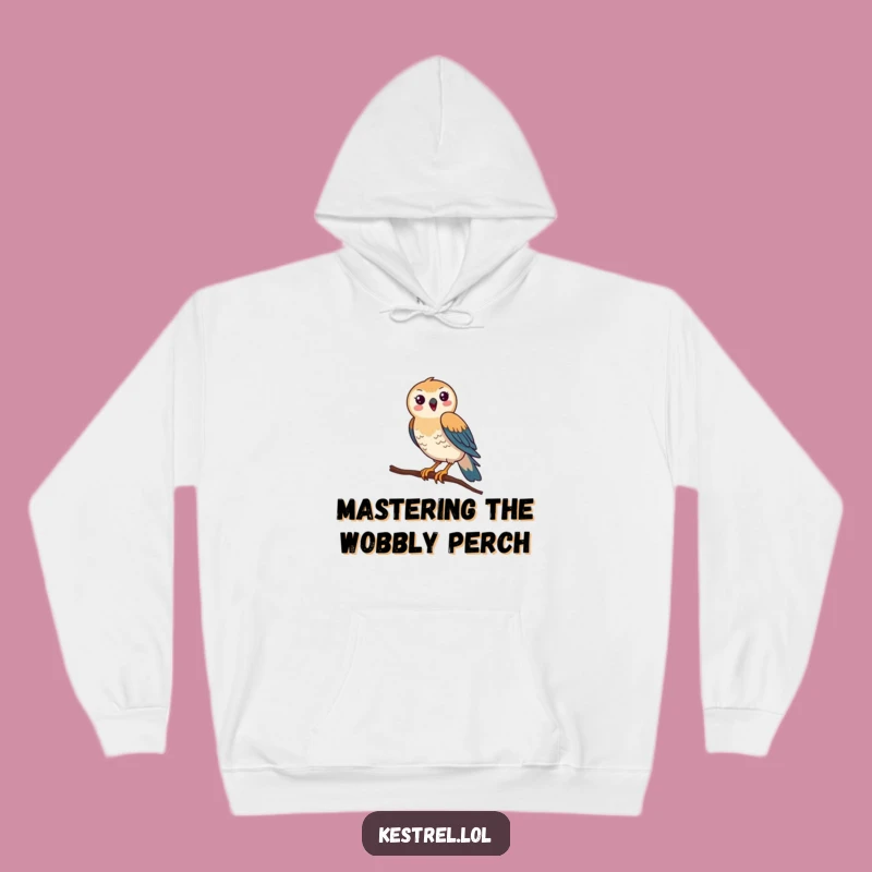 Funny Kestrel Balance Hoodie: Cozy Bird Apparel, Comical & Warm Funny Gift