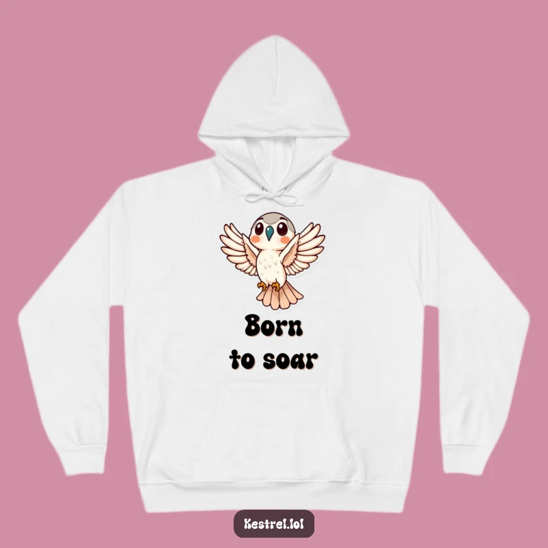 Funny Kestrel Flight Hoodie: Warmth and Winged Humor
