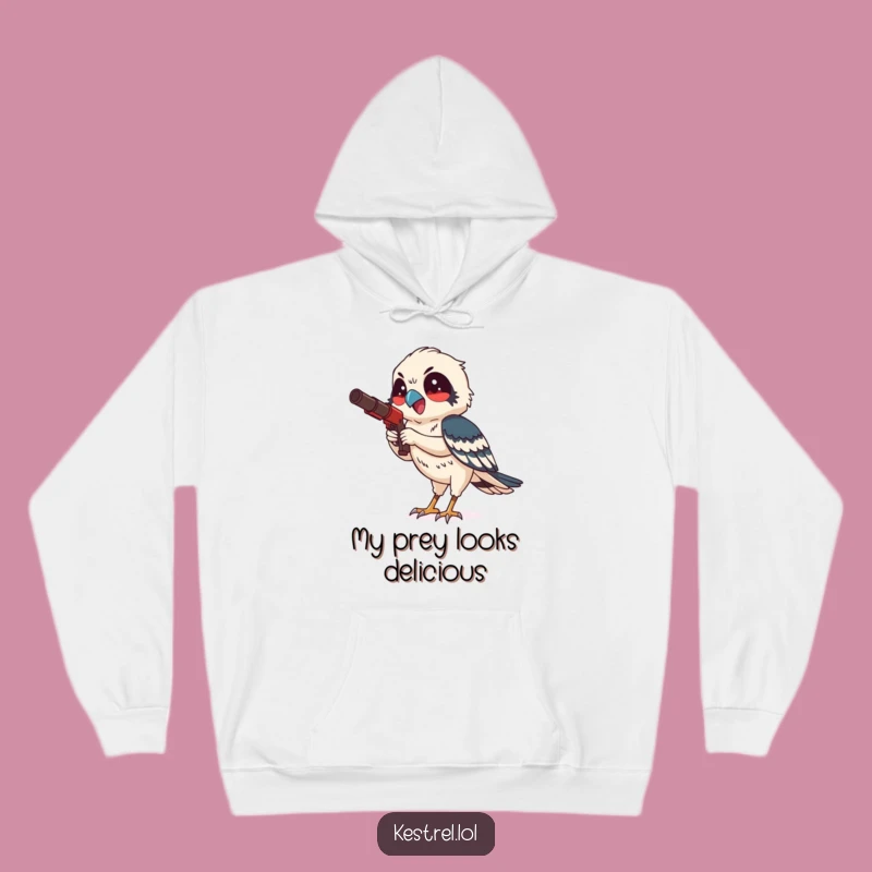 Funny Kestrel Hunting Hoodie - Stay Warm with Focused Delight Gear