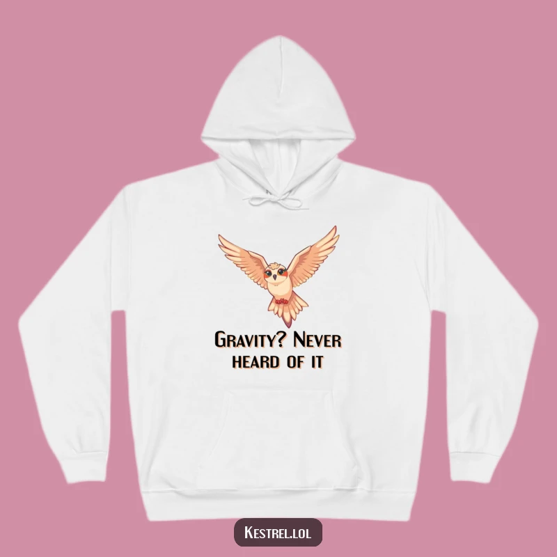 Funny Soaring Kestrel Hoodie: Cozy Comfort and Effortless Gliding Humor