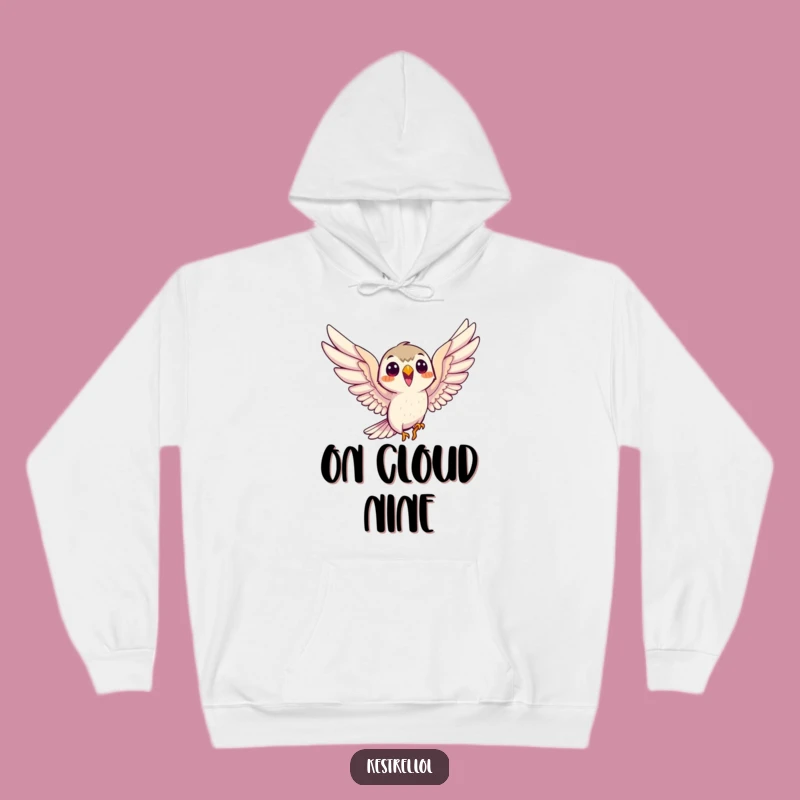 Funny Smiling Kestrel Hoodie: Cozy, Eager Soaring Comfort