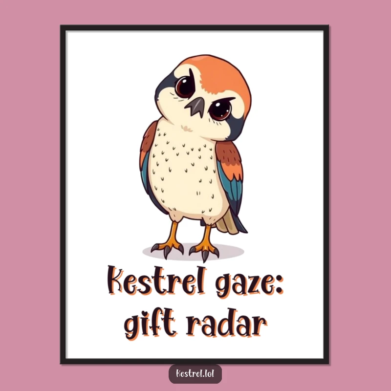 Free Printable Kestrel Wall Art: Curious Bird Downloadable Art for Inquisitive Spaces!