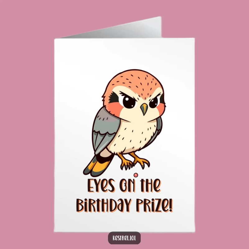 Free Printable Birthday Card: Kestrel's Focused Wish, Hilarious Downloadable Gift