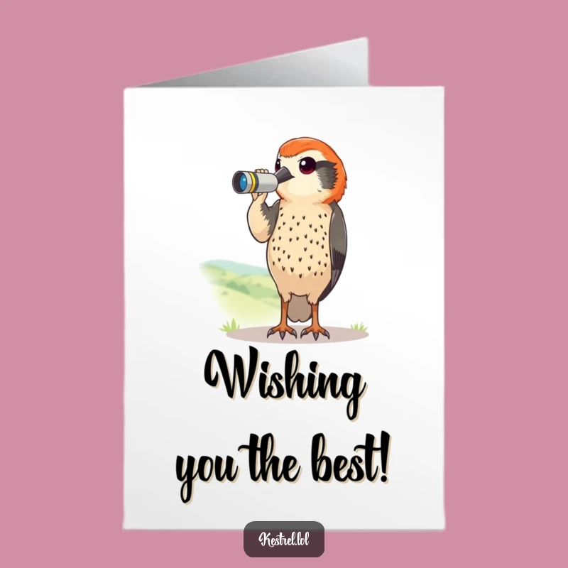 Free Printable Kestrel Birthday Card: Funny Downloadable Gift for a Keen Eye