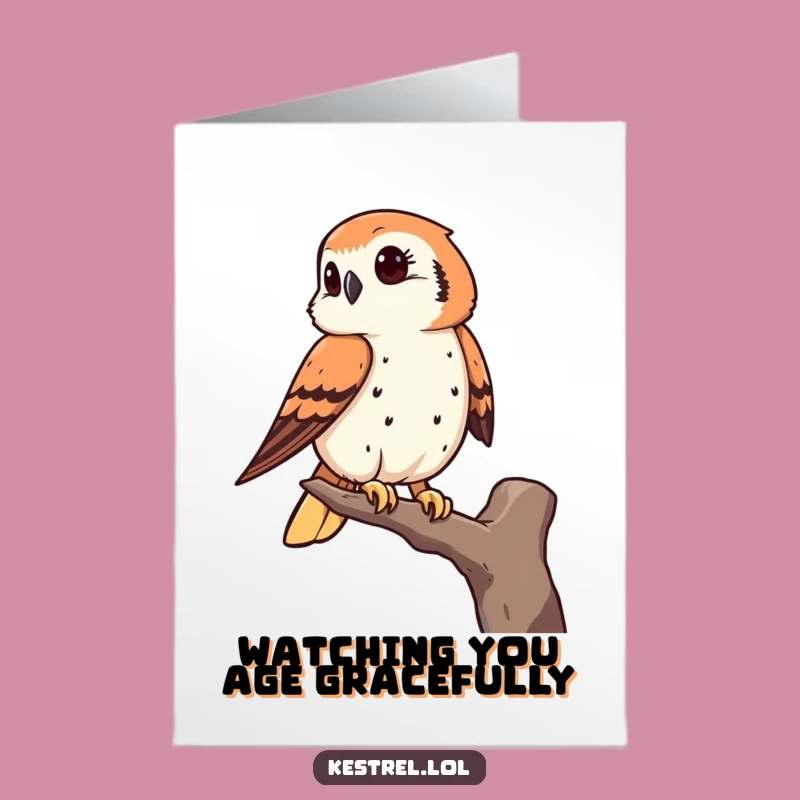 Free Printable Kestrel Birthday Card: Keen Observer's Wish Downloadable Gift