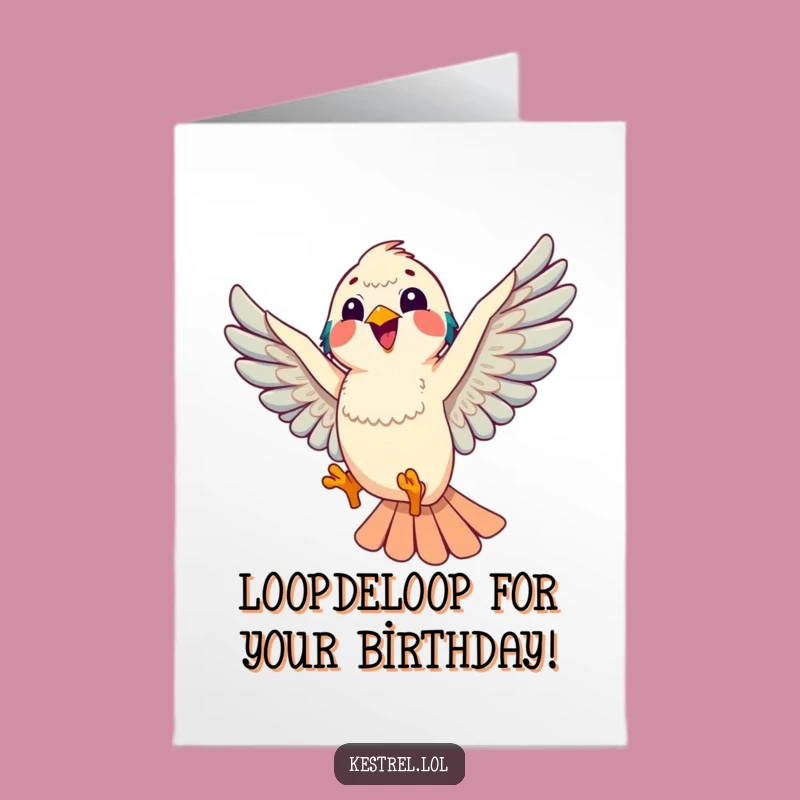 Free Printable Kestrel Birthday Card: Soaring into Fun!