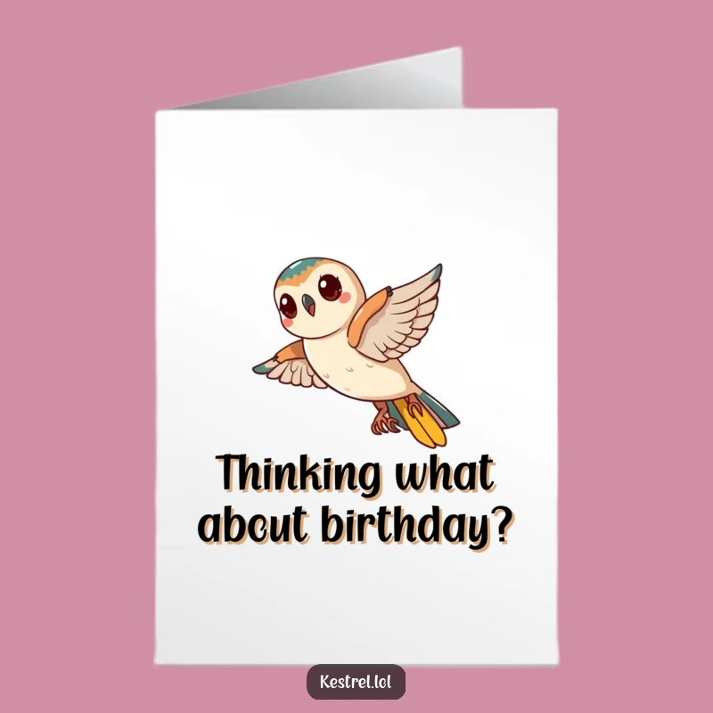 Free Printable Birthday Card: Kestrel's Curious Wish, Hilarious Downloadable Gift