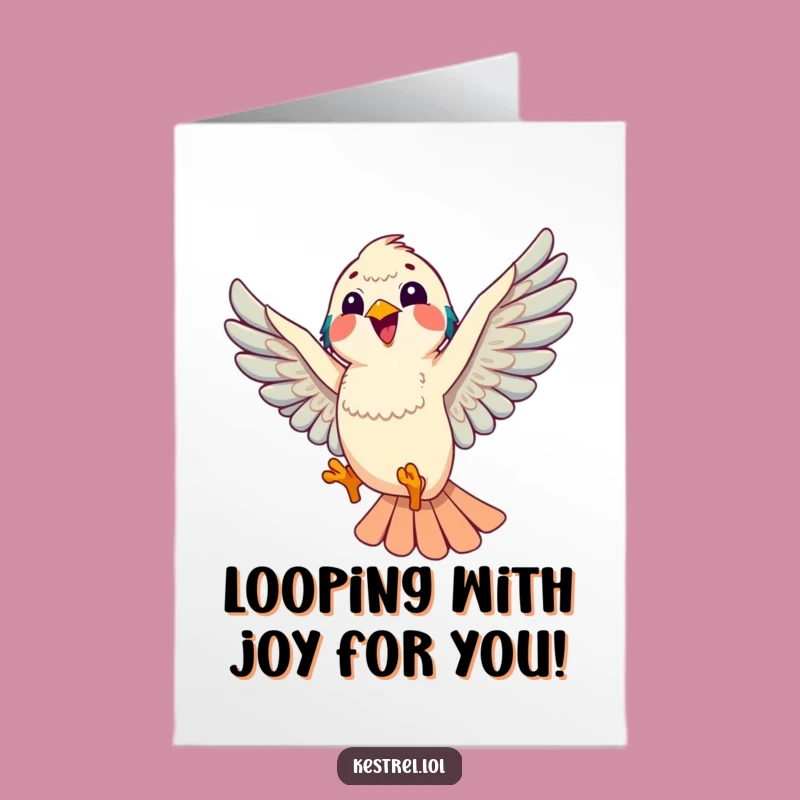 Free Printable Kestrel Congrats Card: Celebrating Your Amazing Flight!