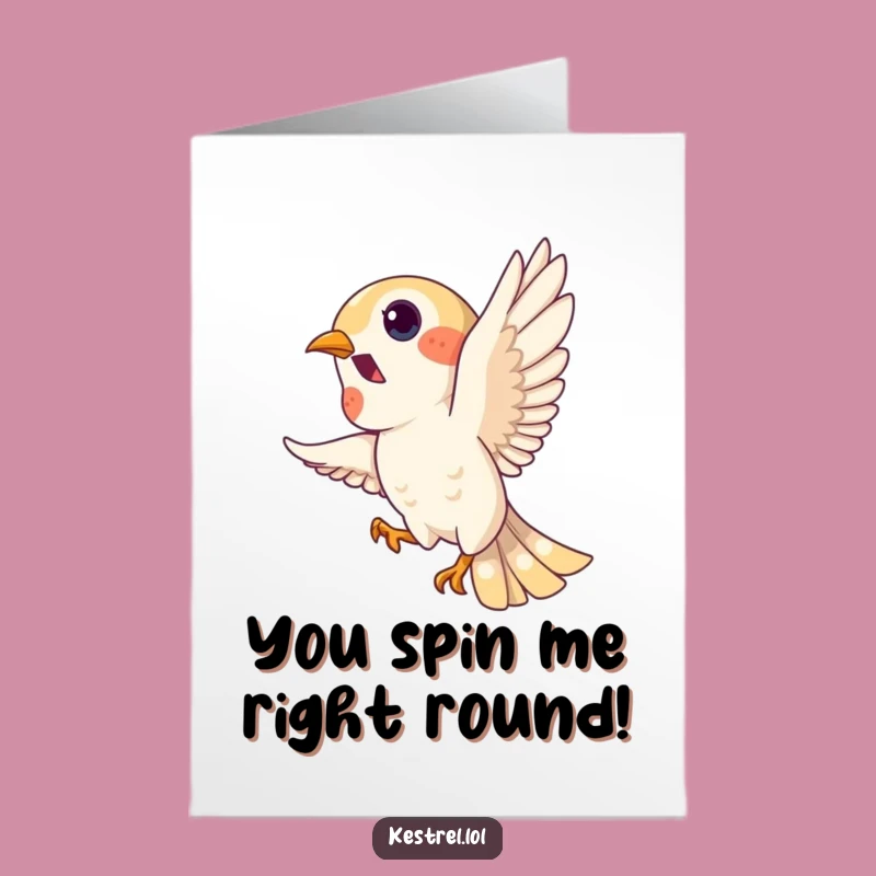 Free Printable Kestrel Congrats Card: High-Flying Loop Bird Downloadable for Success