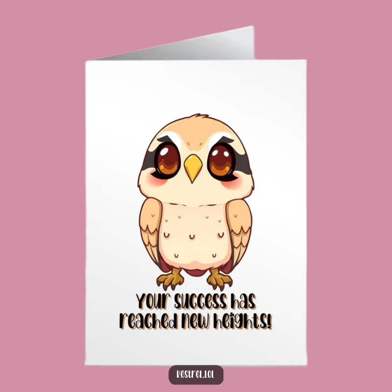 Free Printable Kestrel Congrats Card: Keen Eye Congrats with this Funny Card