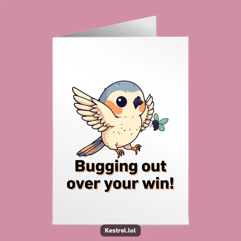 Free Printable Kestrel Congrats Card: You Nailed It Bird Style!