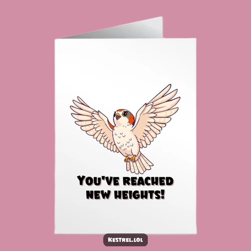 Free Printable Kestrel Congrats Card: Majestic Funny Downloadable Achievement