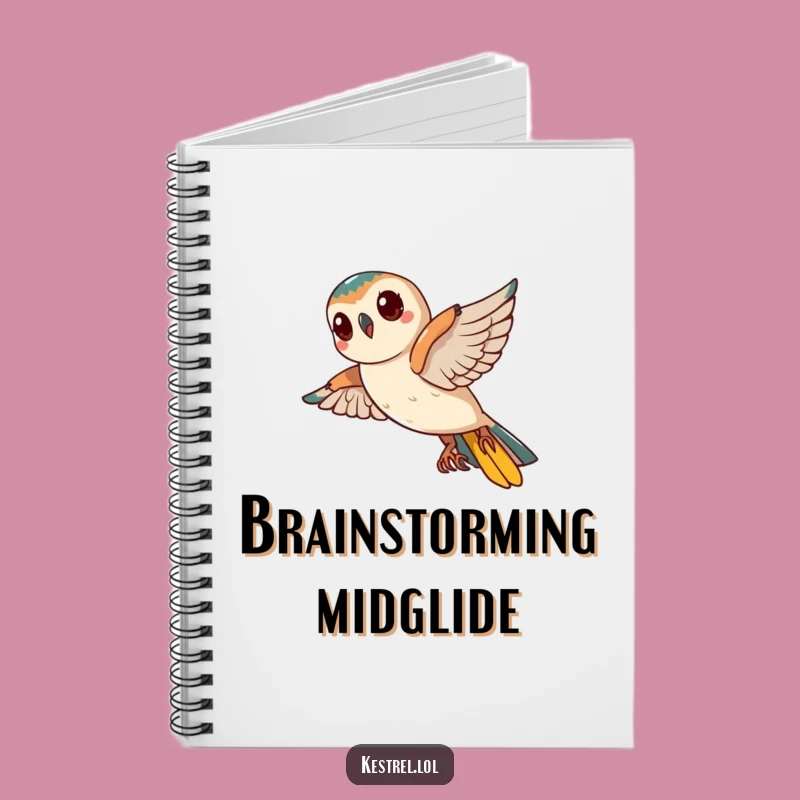 Funny Kestrel Head Tilt Notebook: Curious Bird Journal, Hilarious Gift for Thinkers