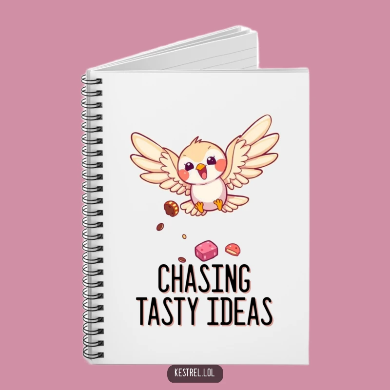Funny Kestrel Dive Notebook - Jot Down Ideas with Humor Gift