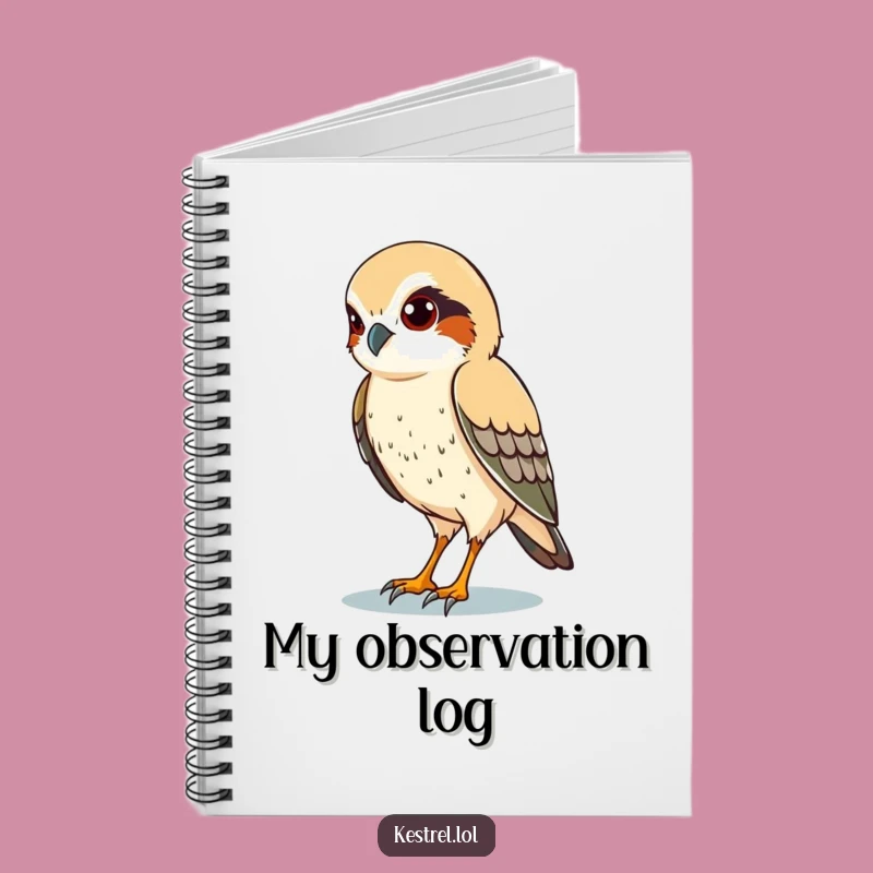 Funny Kestrel Eyes Notebook: Jot Down Your Keen Observations!