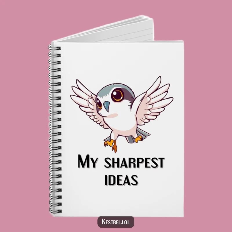 Funny Kestrel Notebook: Jot Down Ideas with Focused, Sharp Flair!
