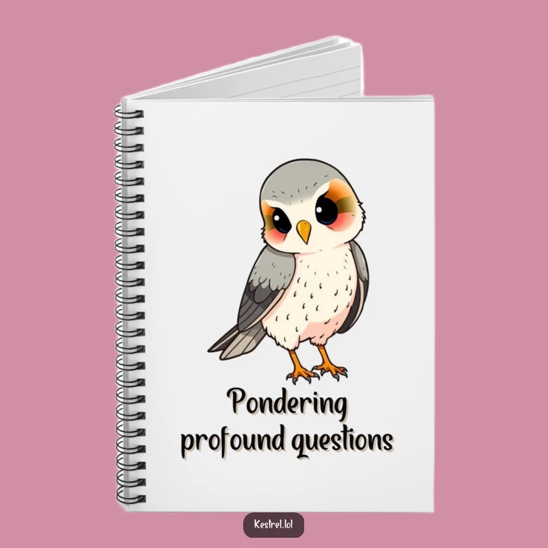 Funny Kestrel Notebook: Jot Down Observations, Gift for Thinkers