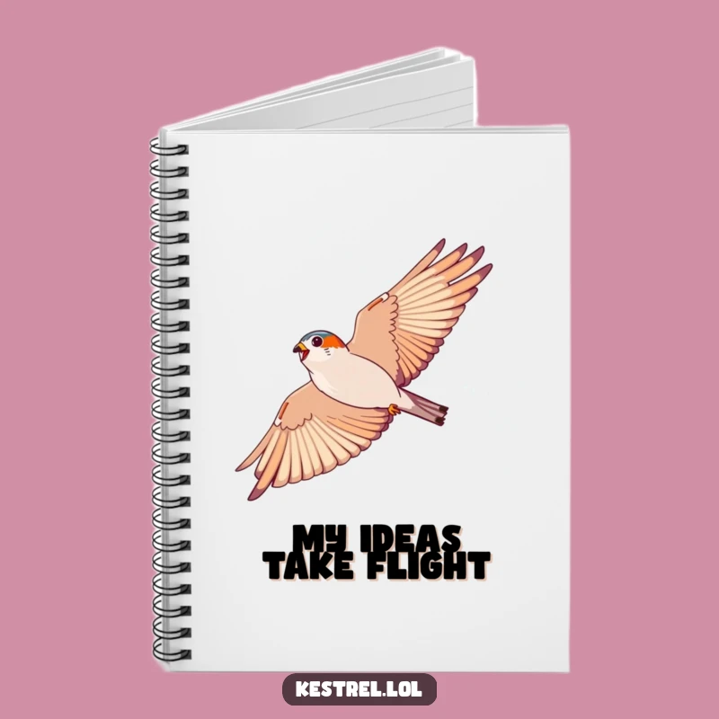 Funny Kestrel Notebook: Jot Down Soaring Ideas, Gift for Dreamers