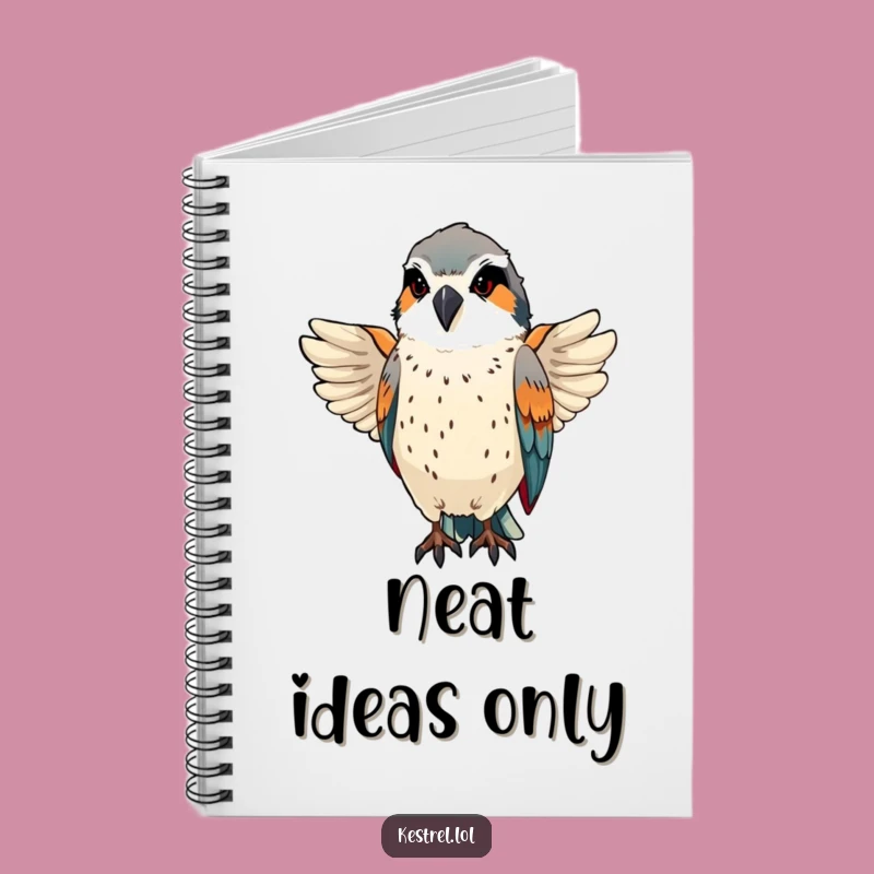 Funny Kestrel Notebook - Journal with Pride and Focus